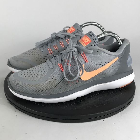 Nike Shoes - Nike Flex 2017 RN Gray/Orange Athletic Running Shoes 898476-003 Women’s Size 9.5